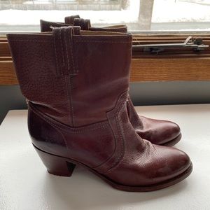 Frye leather booties. Size 9.5. Fits to size